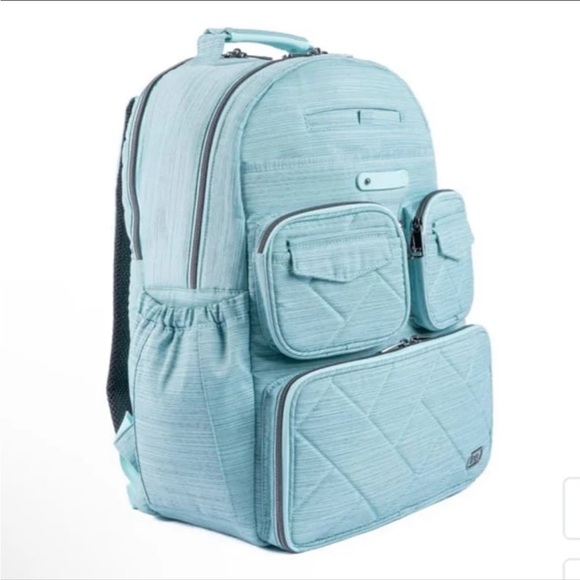 USED ONCE Lug Legacy Collection Puddle Jumper Backpack in Brushed Aquamarine 🎒 - Picture 6 of 12